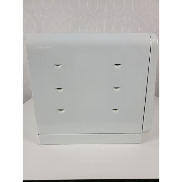 Vintage KCO Canada Bread Box White MCM Metal Retro Kitchen Storage Countertop - Picture 5 of 16